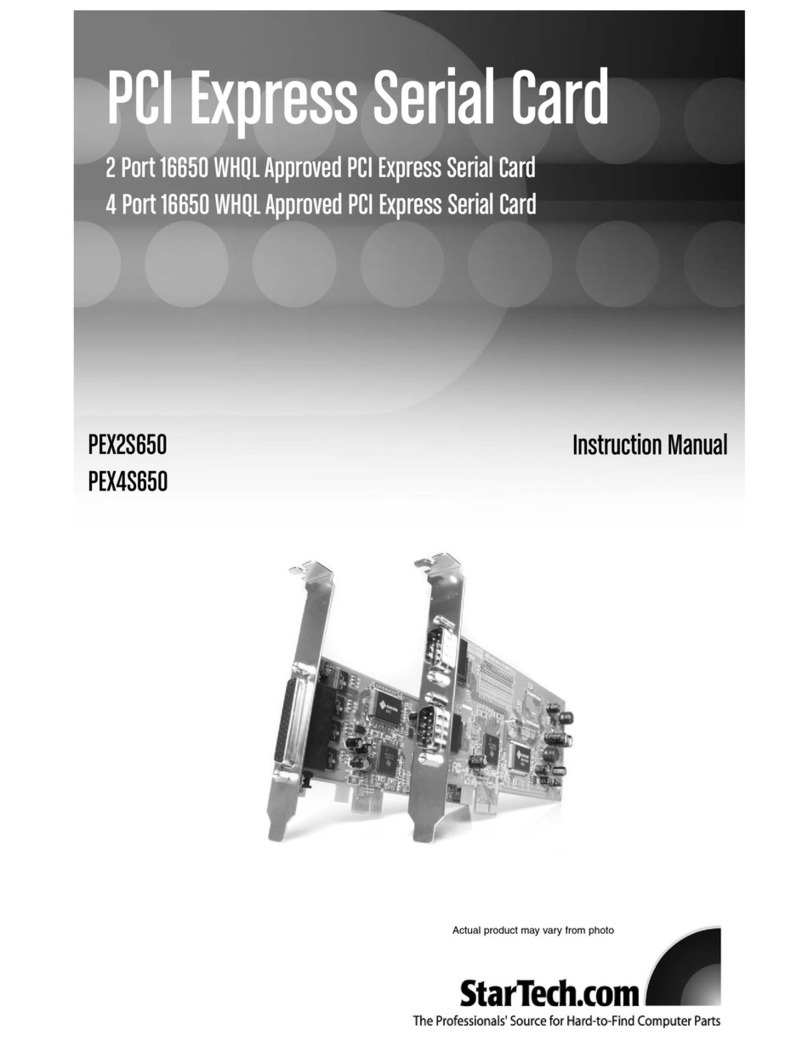 StarTech.com PEX2S650 User manual
