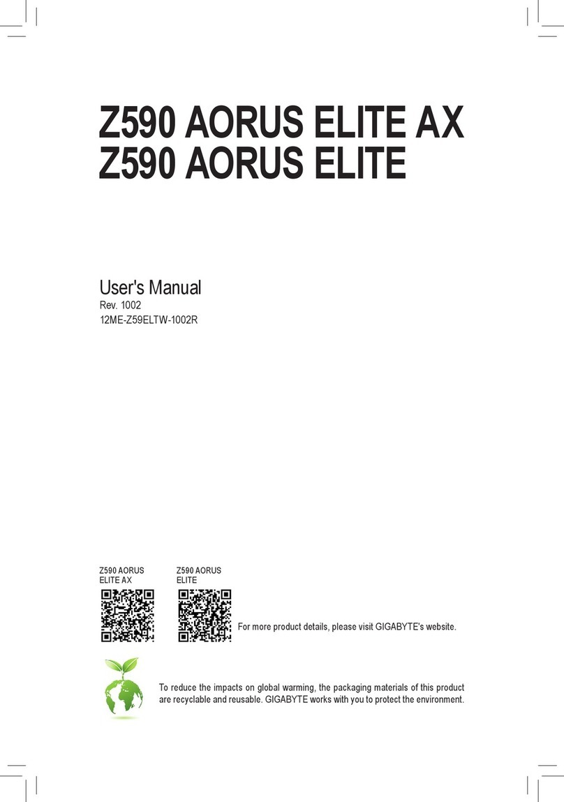 Gigabyte Z590 AORUS ELITE AX user manual