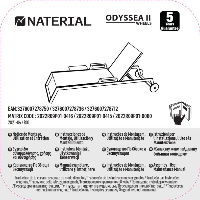 Naterial ODYSSEA II 2022R09P01-0416 Assemby - Use - Maintenance Manual