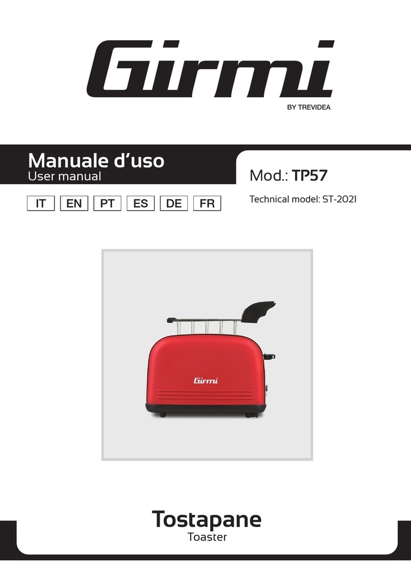 TREVIDEA Girmi TP57 user manual