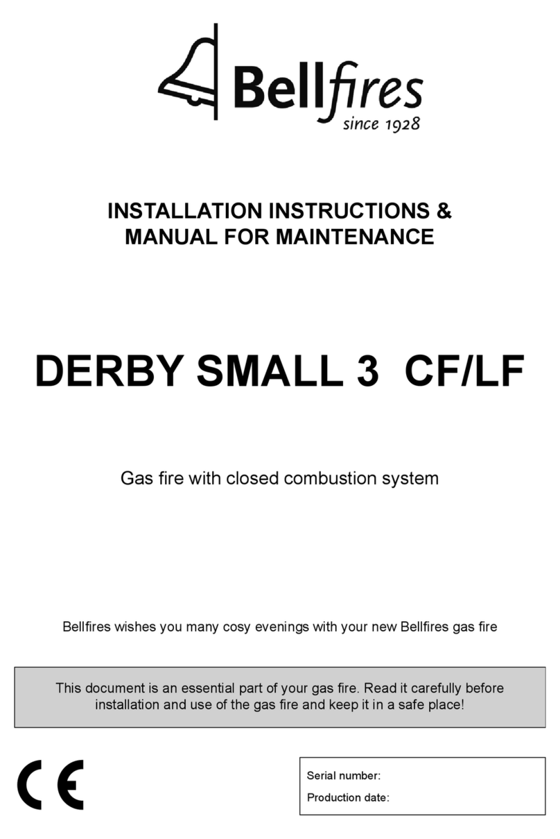 Bellfires DERBY SMALL 3 CF Installation instructions & manual for maintenance