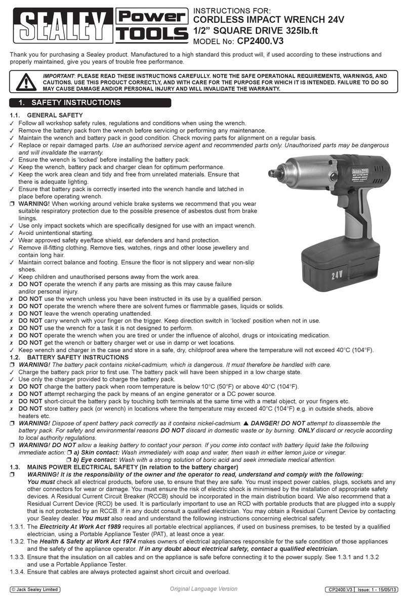 Sealey CP2400.V3 instructions