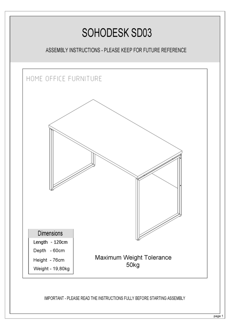 Soho SOHODESK SD03 User manual