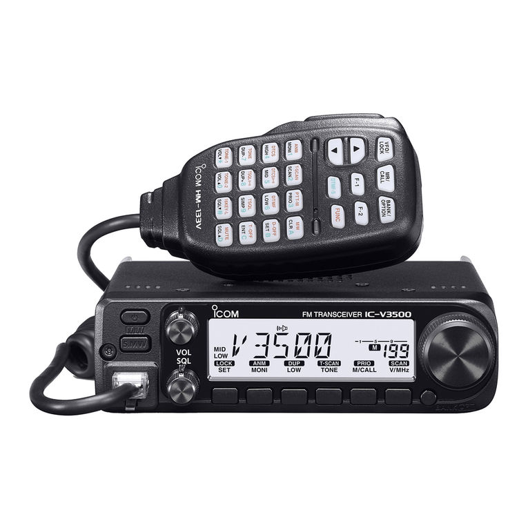 Icom IC-V3500 User manual