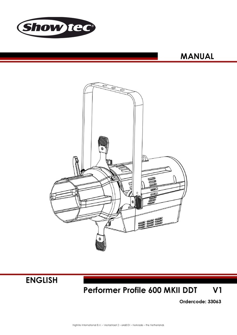 Show Tec Performer Profile 600 MKII DDT V1 User manual