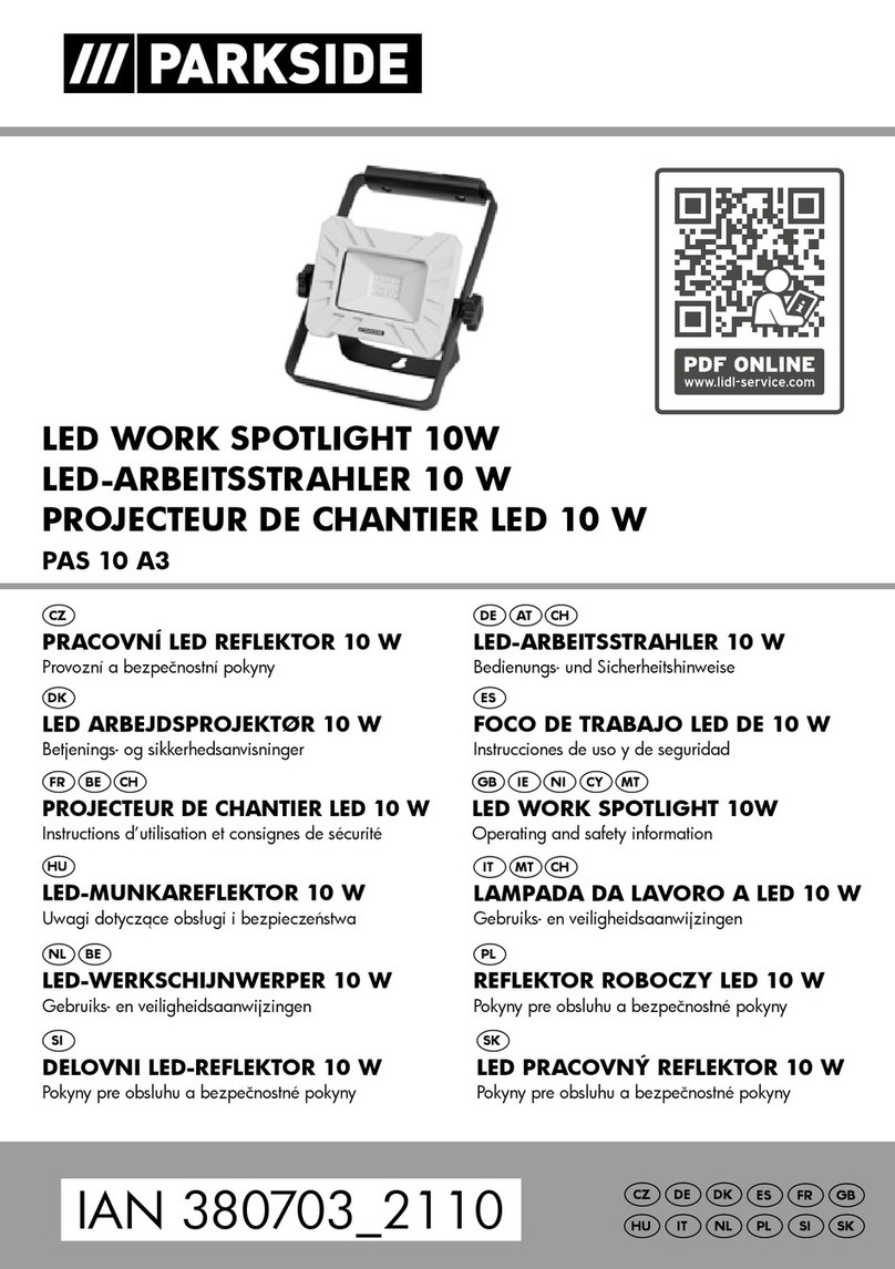 Parkside PAS 10 A3 User manual
