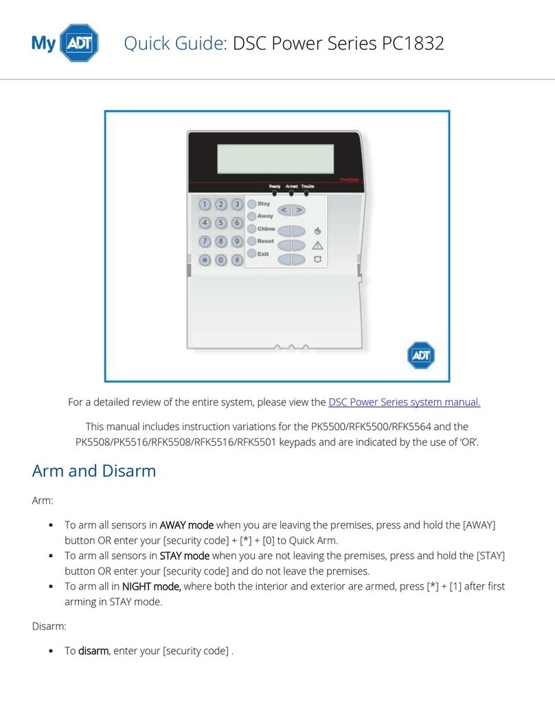 ADT DSC Power Series User manual