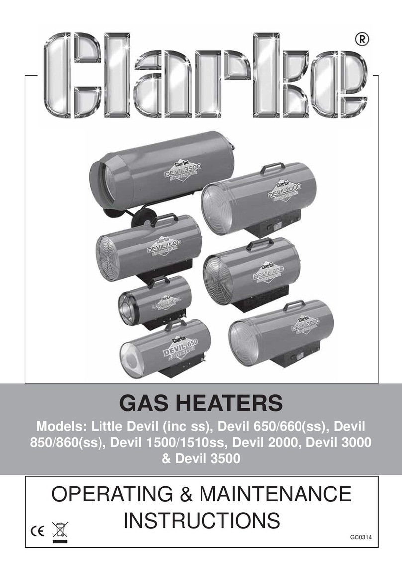 Clarke Little Devil ss Installation and operation manual