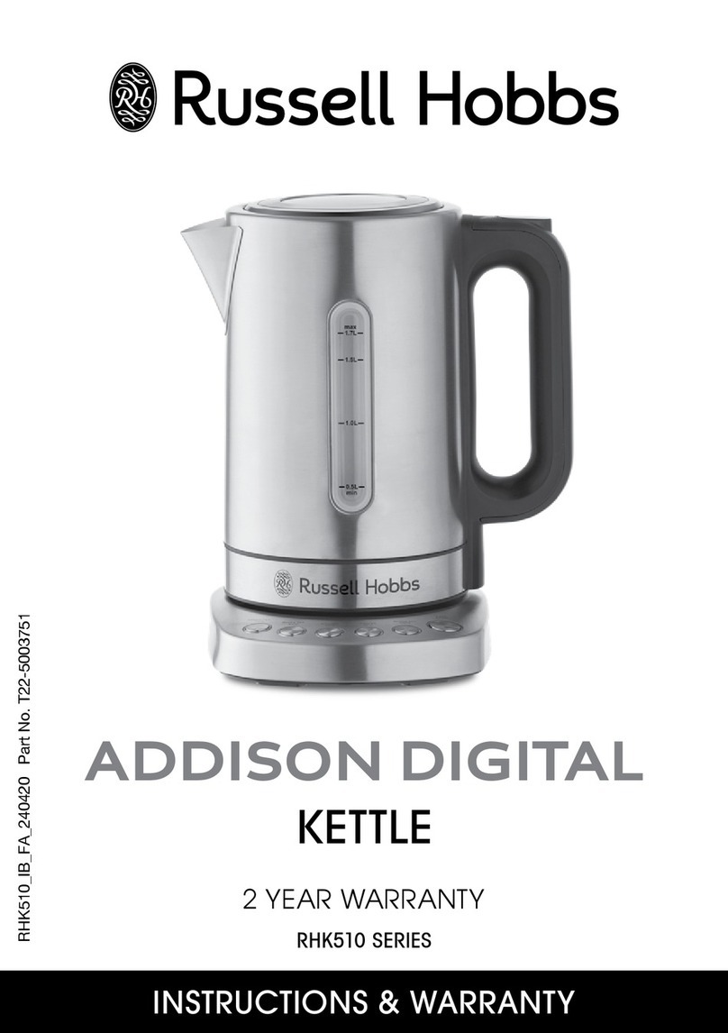 Russell Hobbs ADDISON RHK510 Series Installation guide Russell Hobbs ADDISON RHK510 Series Installation guide