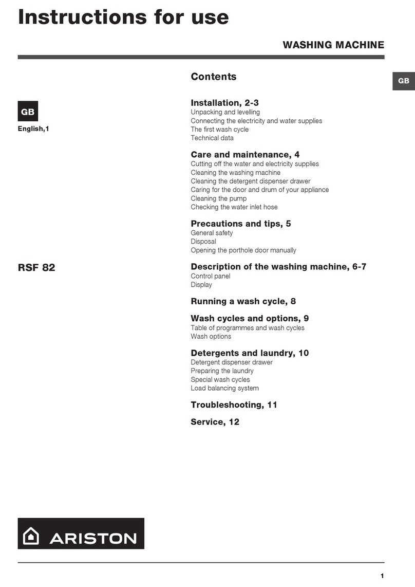 Ariston RSF 82 User manual