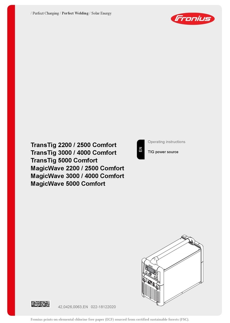 FRO­NIUS TransTig 5000 Comfort User manual