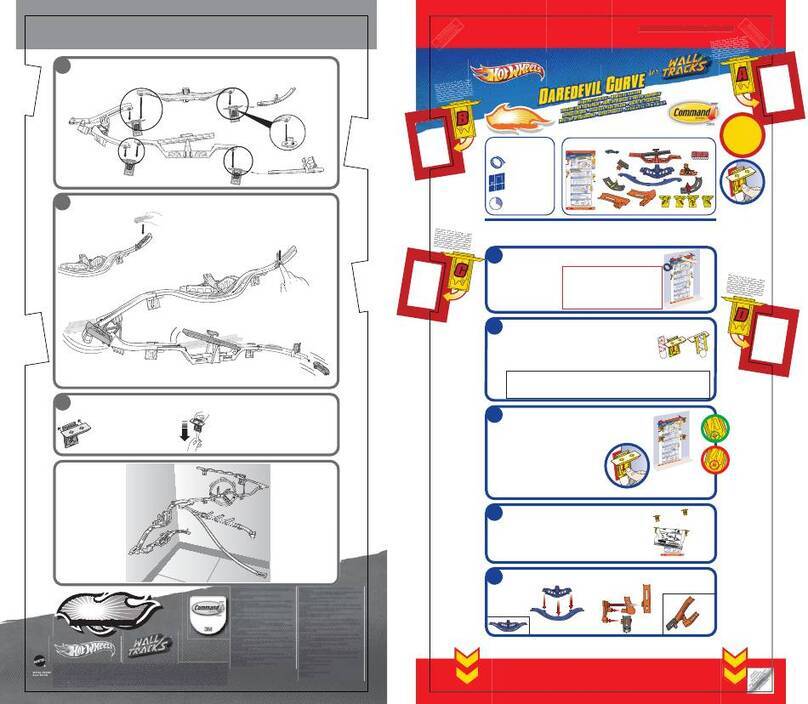 Mattel Hot Wheels Daredevil Kurve W2107 User manual