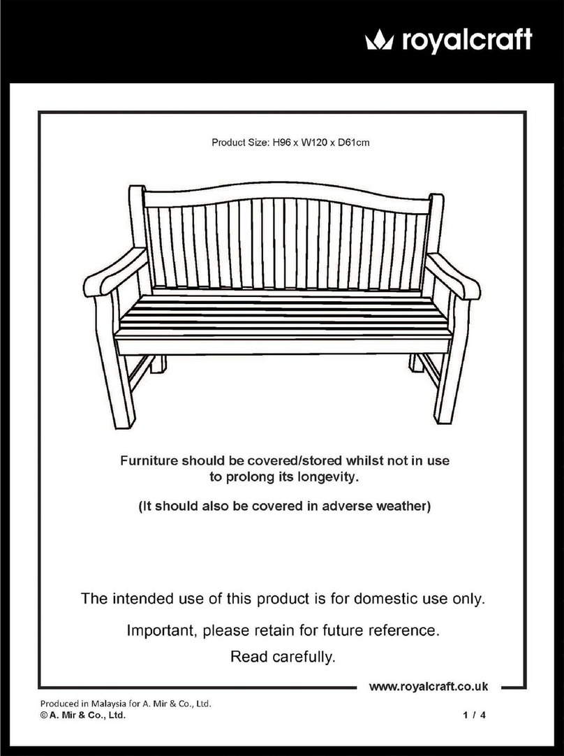Royalcraft LYTHAM User manual Royalcraft LYTHAM User manual