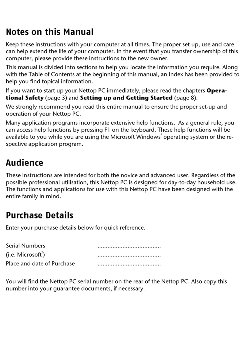 Medion Nettop User manual