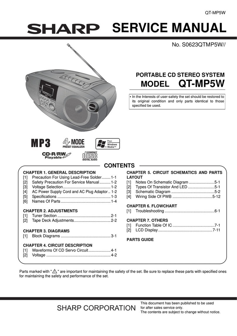Sharp QT-MP5W User manual
