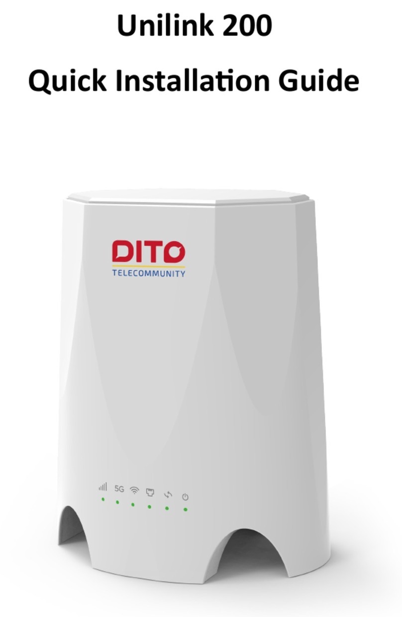 dito Unilink 200 Quick installation guide