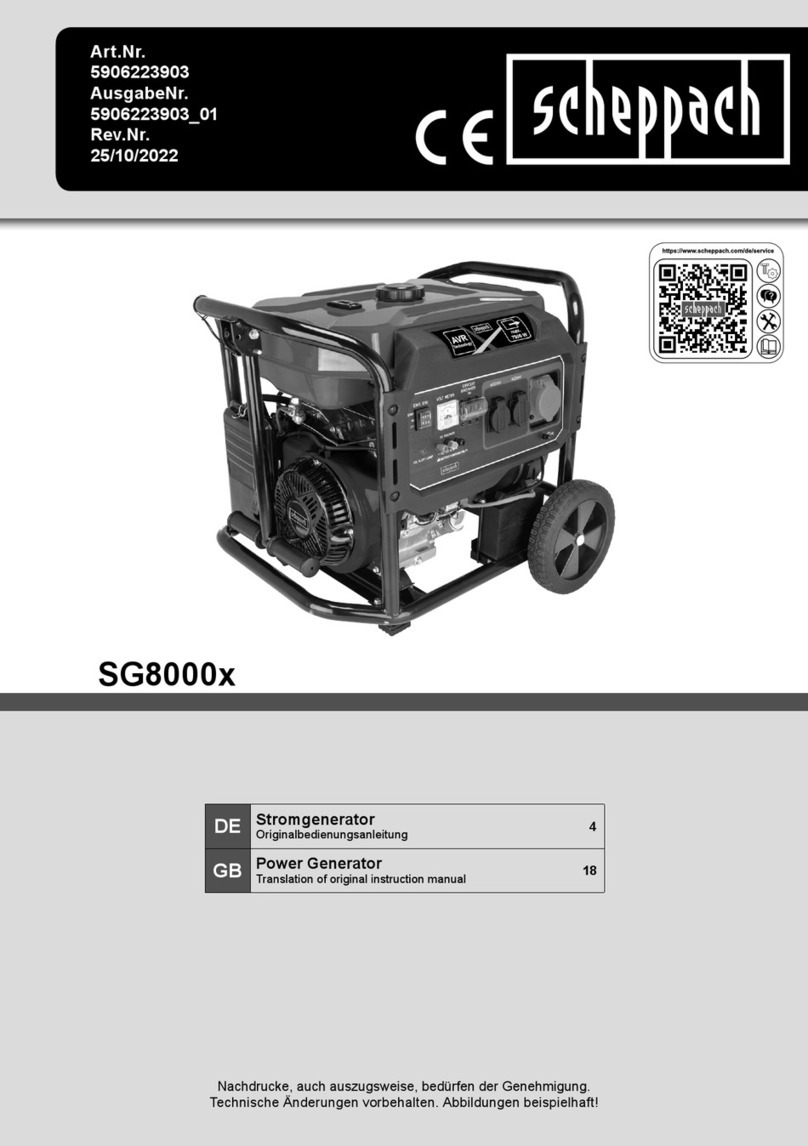 Scheppach SG8000x Instructions for use