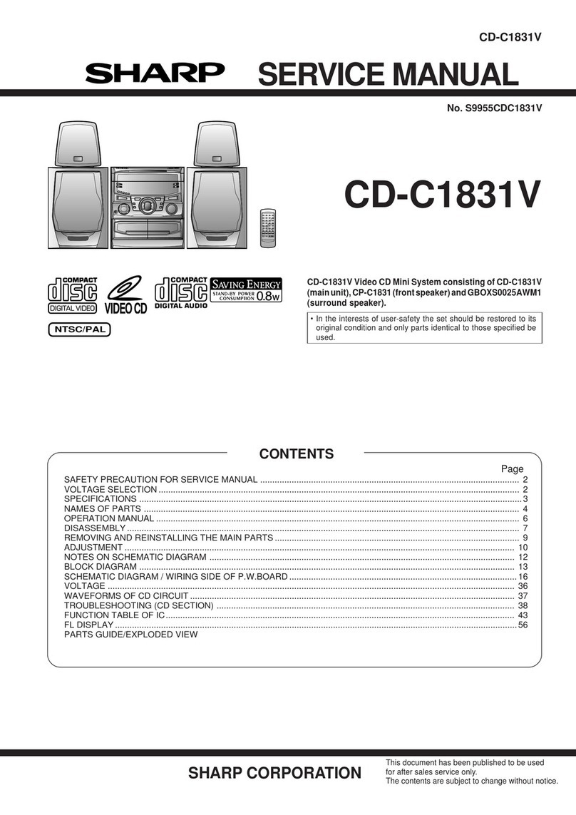 Sharp CD-C1831V User manual