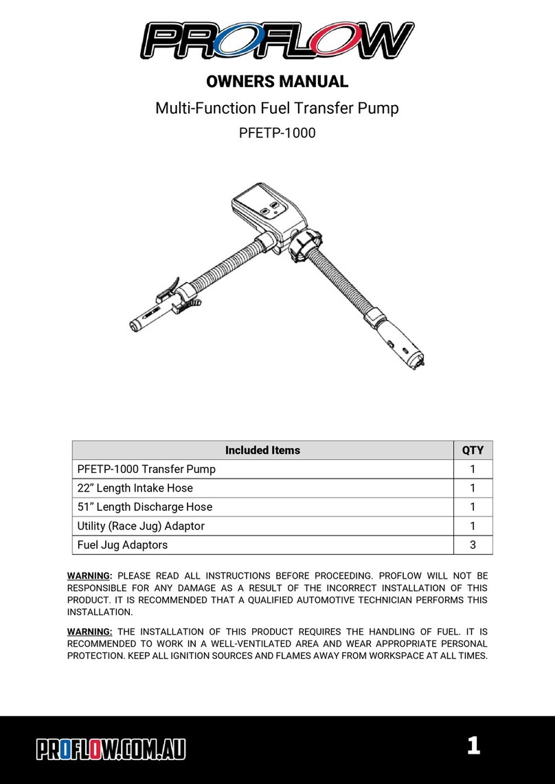 ProFlow PFETP-1000 owner's manual ProFlow PFETP-1000 owner's manual