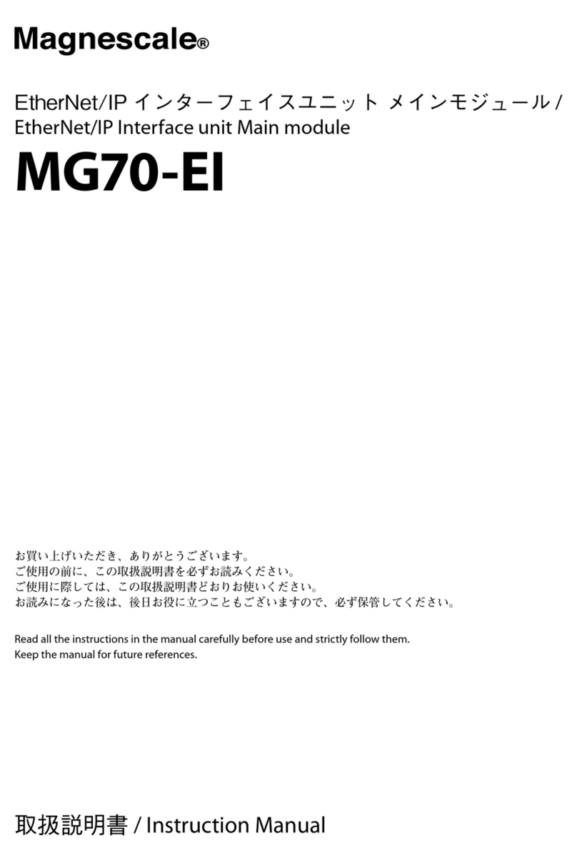 Magnescale MG70-EI instruction manual