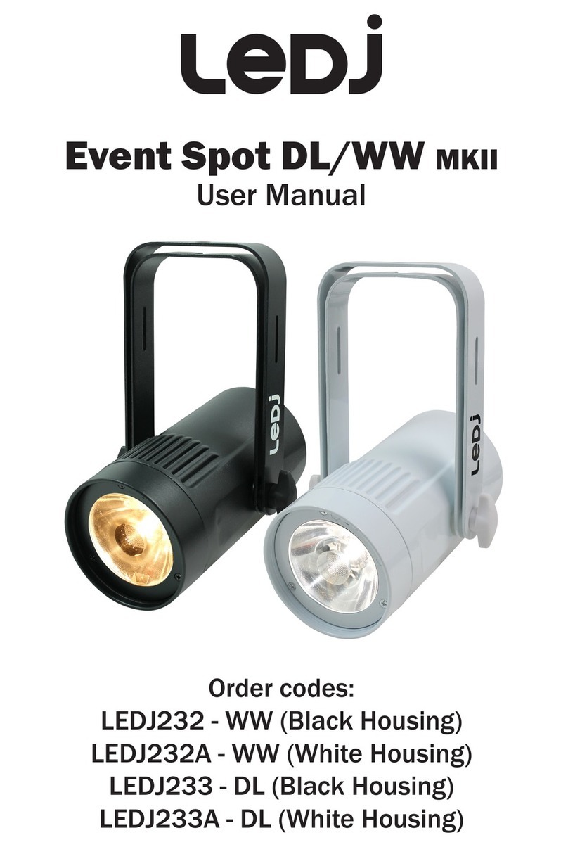 Ledj Event Spot DL MKII User manual Ledj Event Spot DL MKII User manual