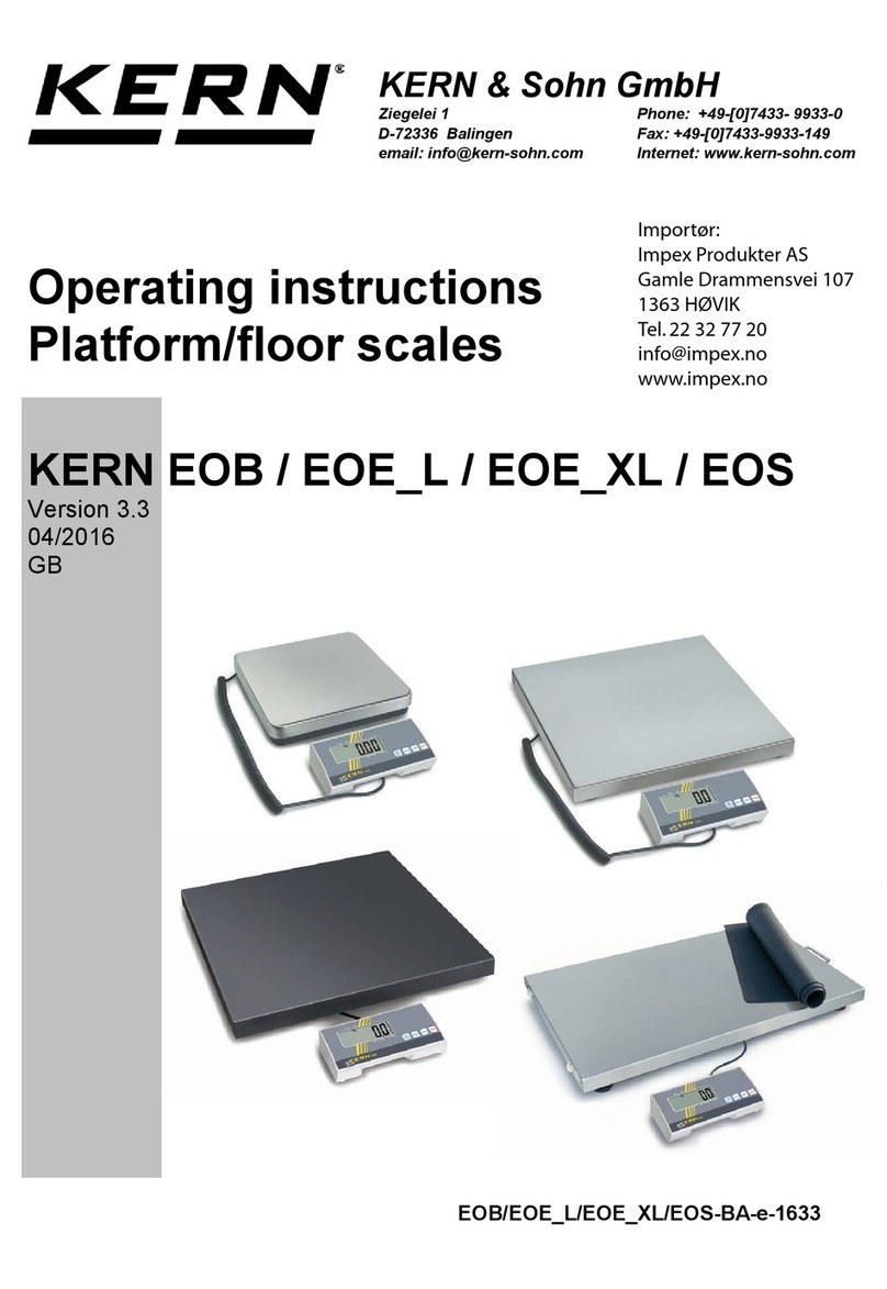 KERN EOE-L Series User manual