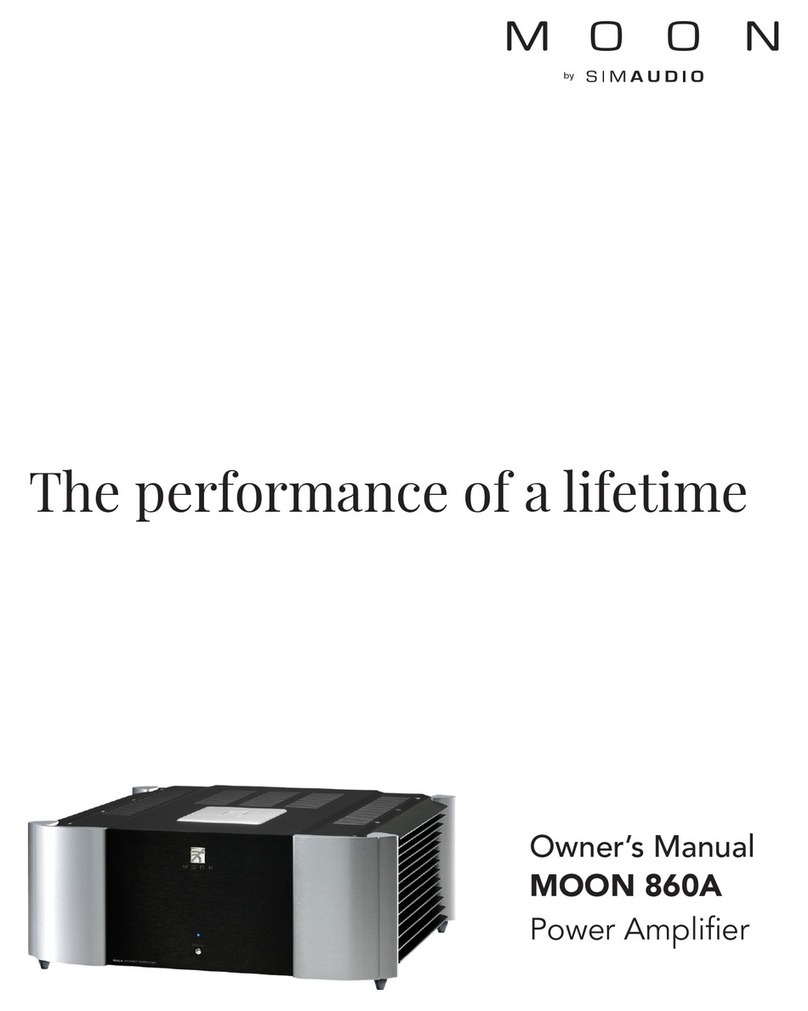 Simaudio MOON 860A owner's manual