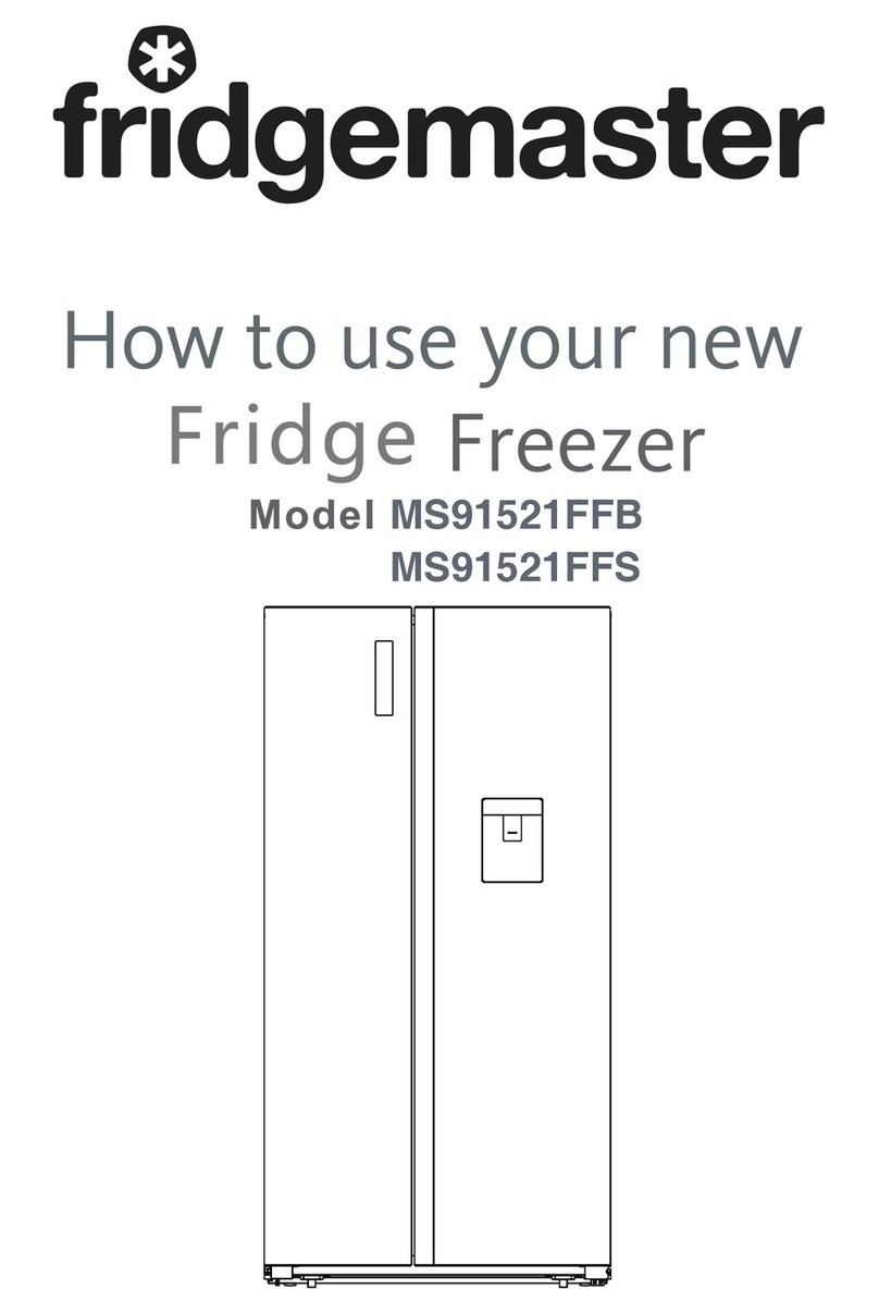 Fridgemaster MS91521FFB instruction manual