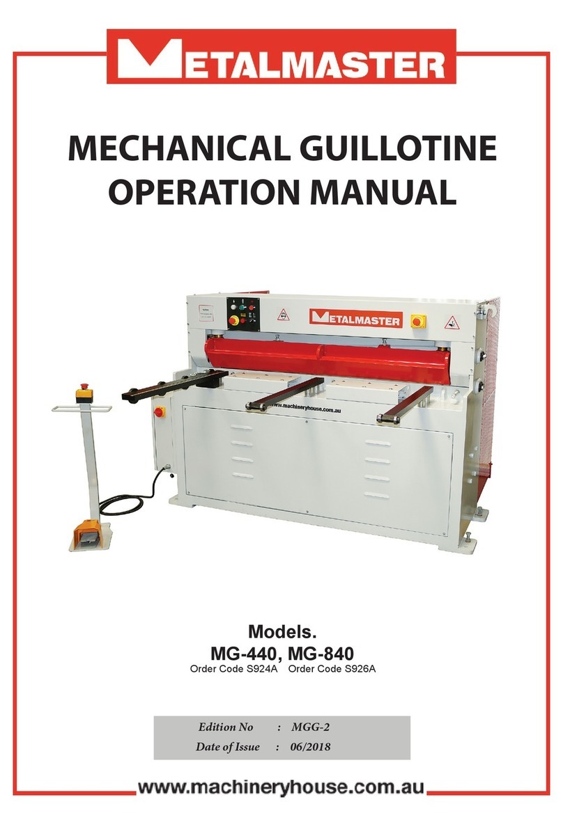 MetalMaster S924A Operation manual