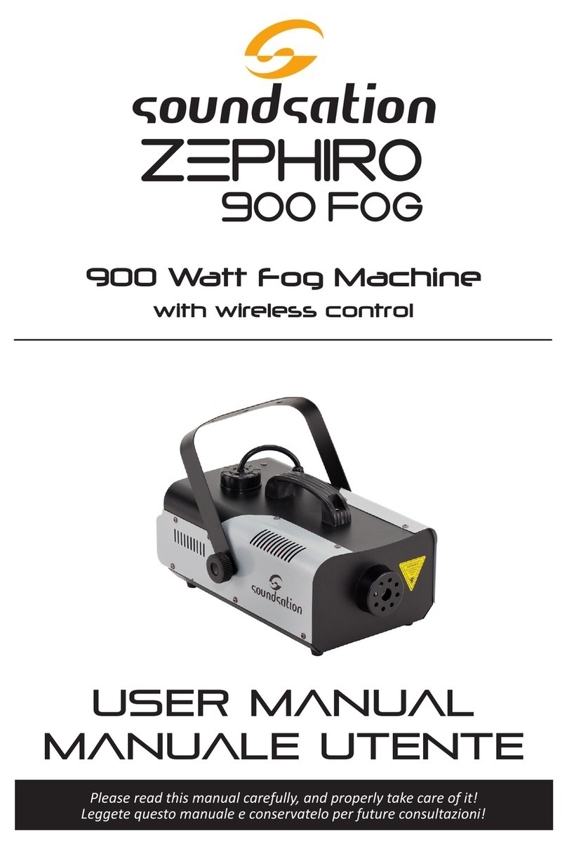 Sound Sation ZEPHIRO 900 FOG user manual