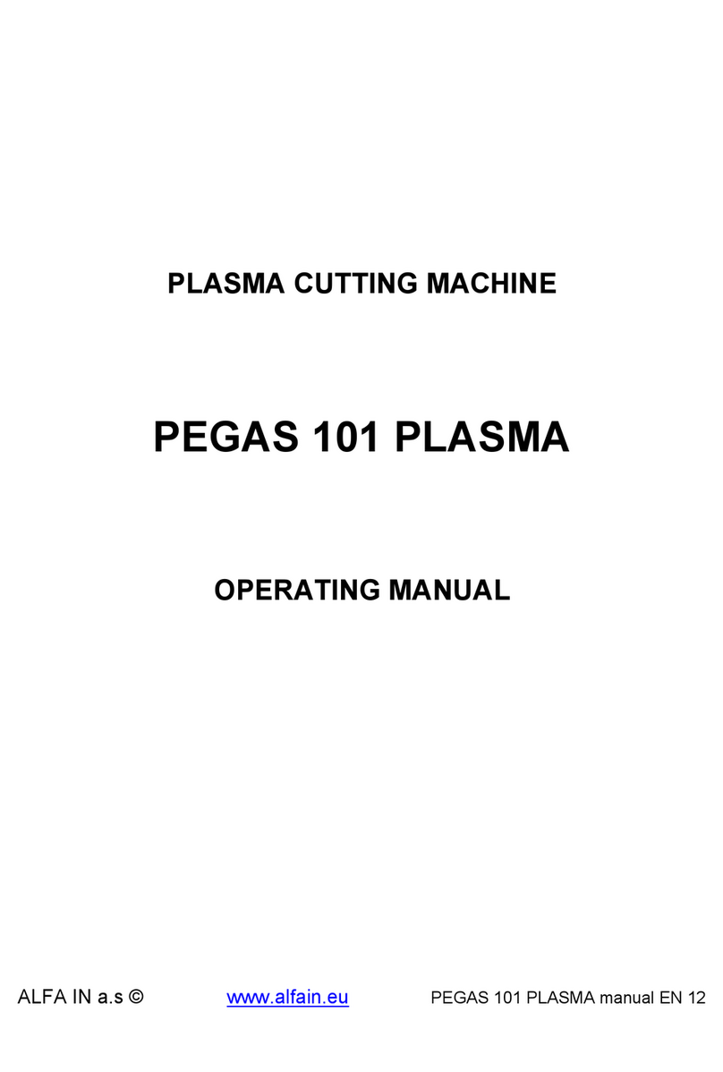 Alfain PEGAS 101 PLASMA User manual