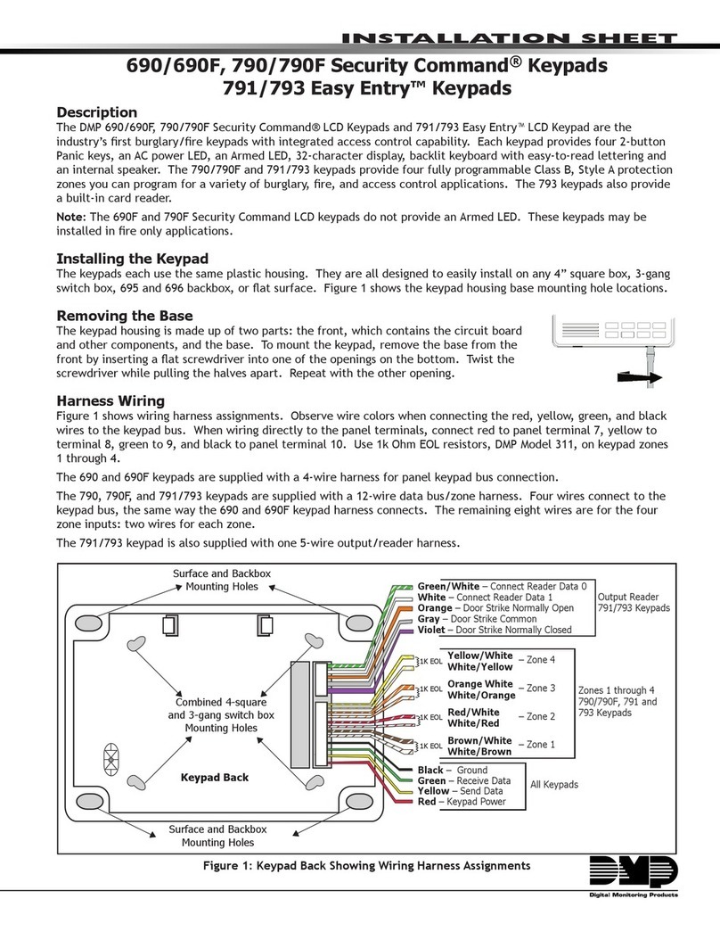 Digital Monitoring Products Security Command 690 Assembly instructions