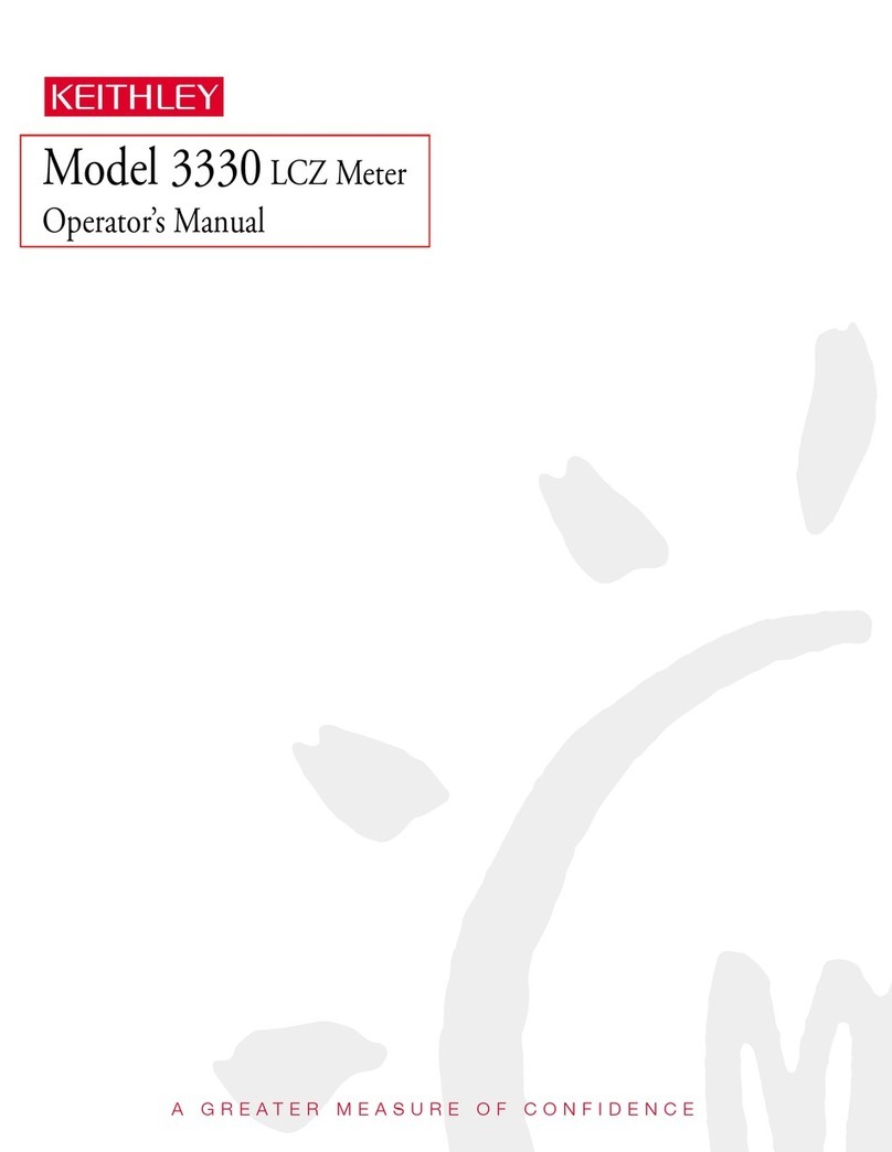 Keithley 3330 User manual