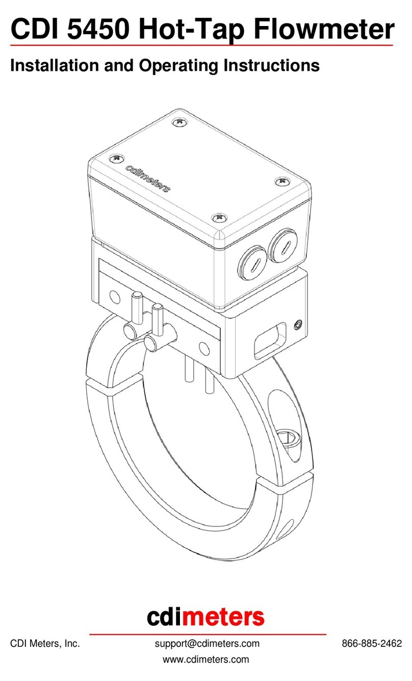 CDI Meters CDI 5450 Installation and operating instructions
