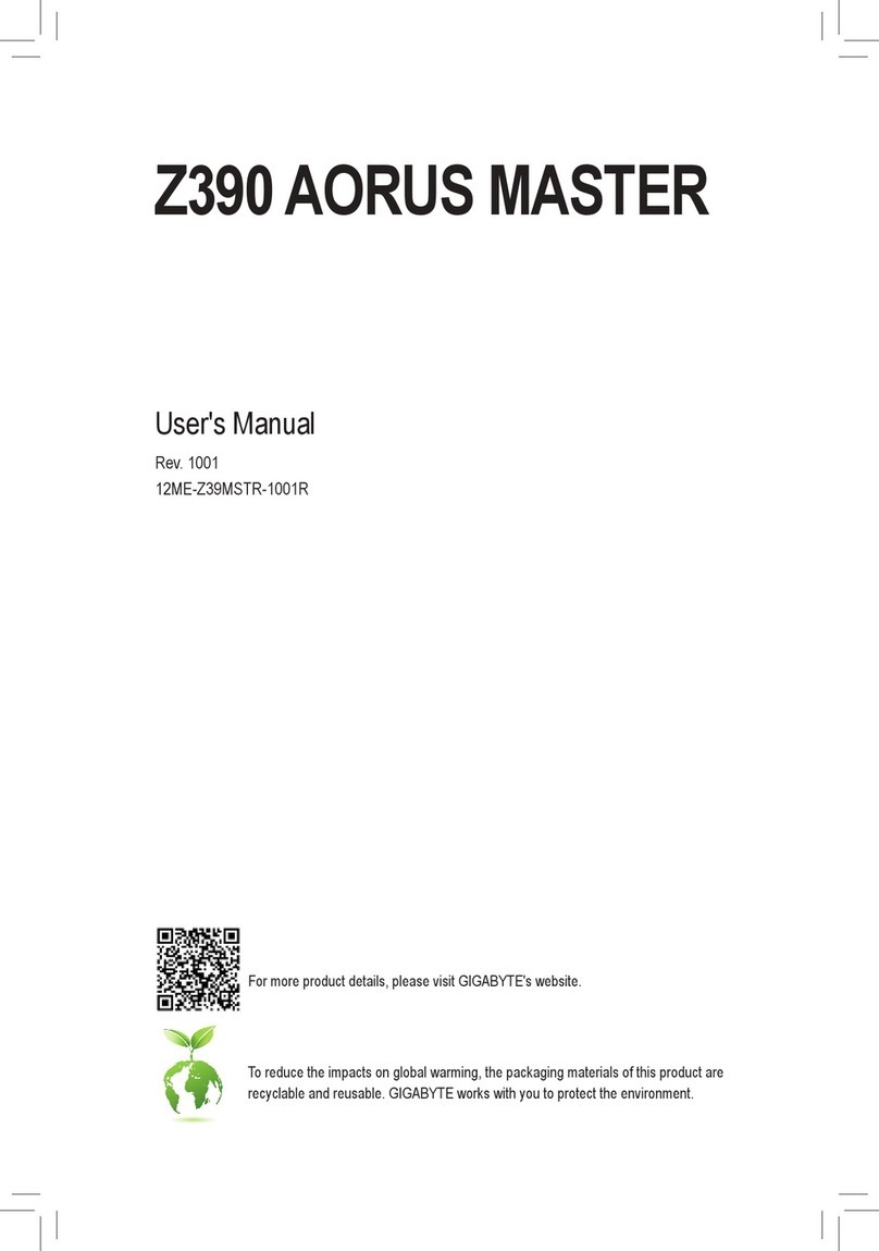 Gigabyte Z390 AORUS MASTER user manual