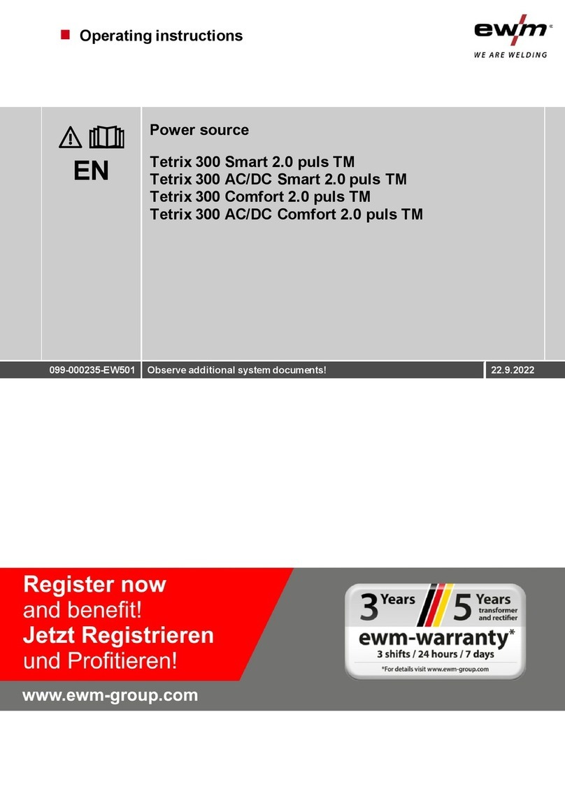 EWM Tetrix 300 Smart 2.0 puls TM operating instructions