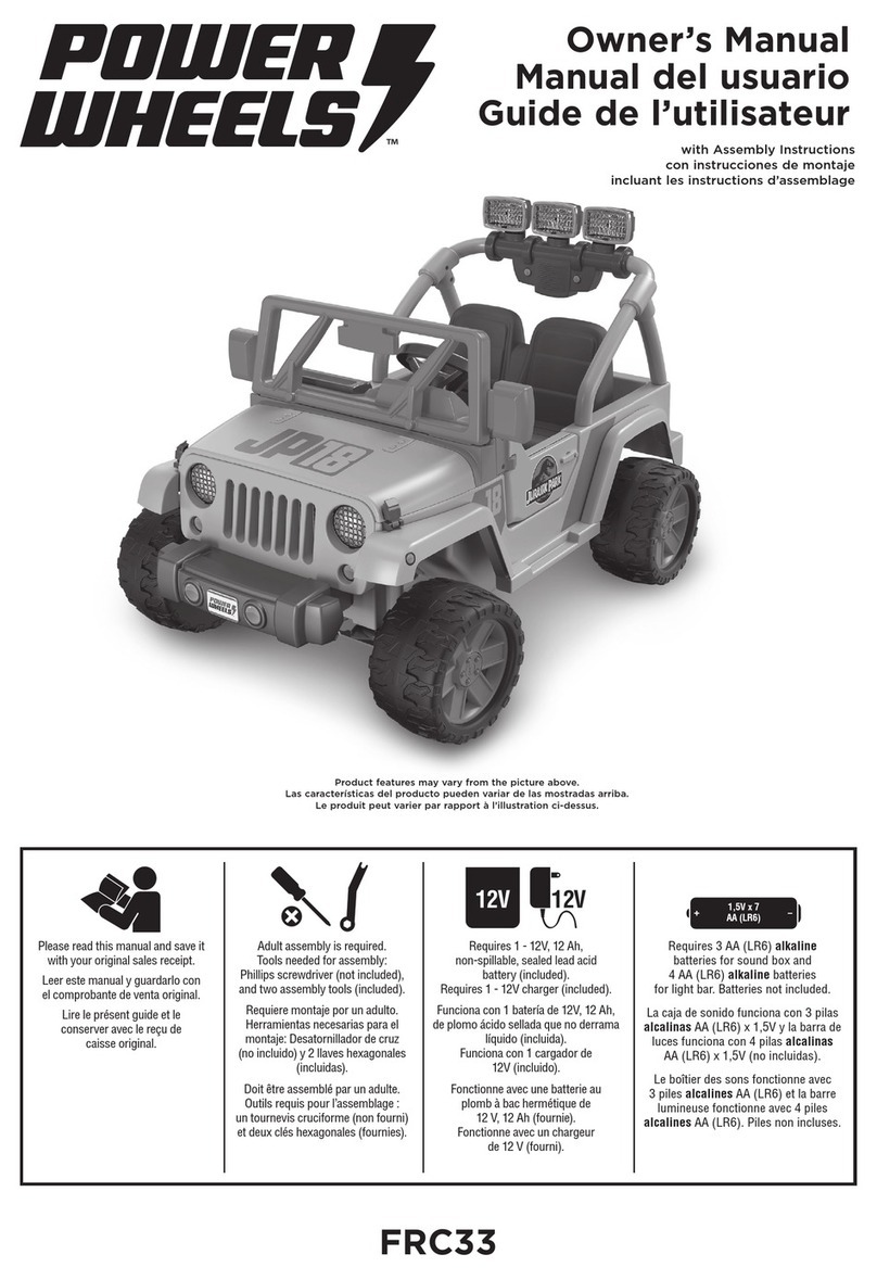 Power Wheels FRC33 owner's manual