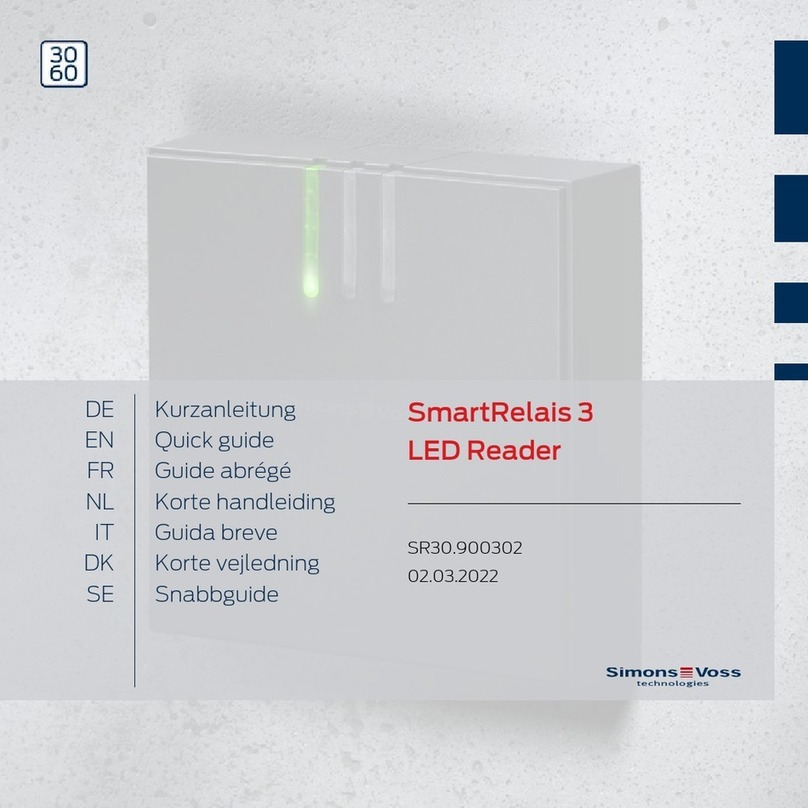 Simons Voss Technologies SR30.900302 User manual