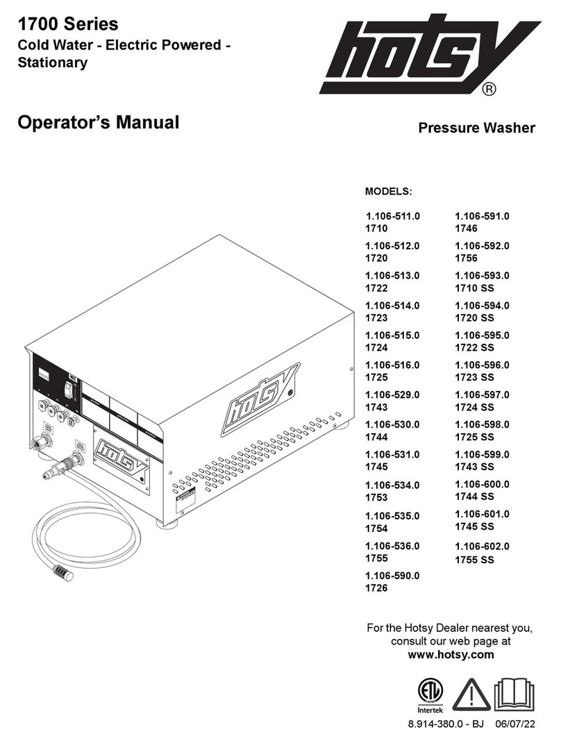 Hotsy 1710 SS User manual Hotsy 1710 SS User manual