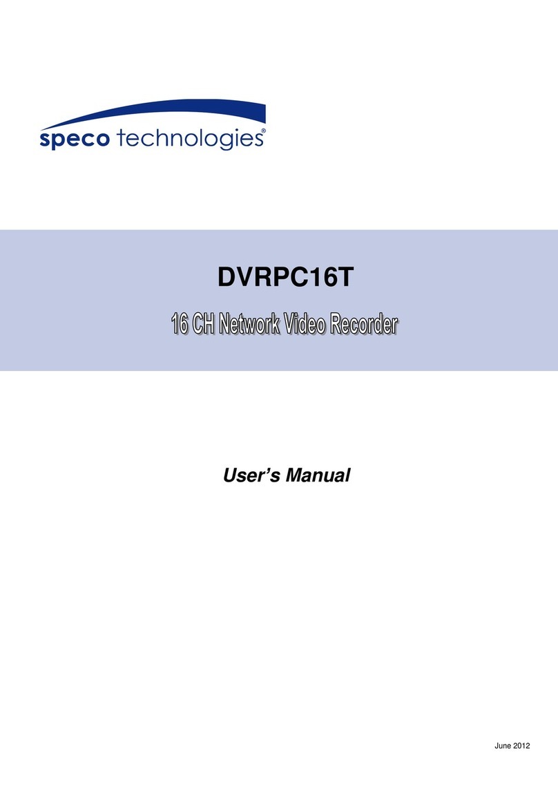 Speco DVRPC16T2TB user manual