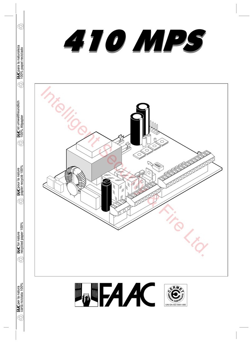 FAAC 410 MPS User manual