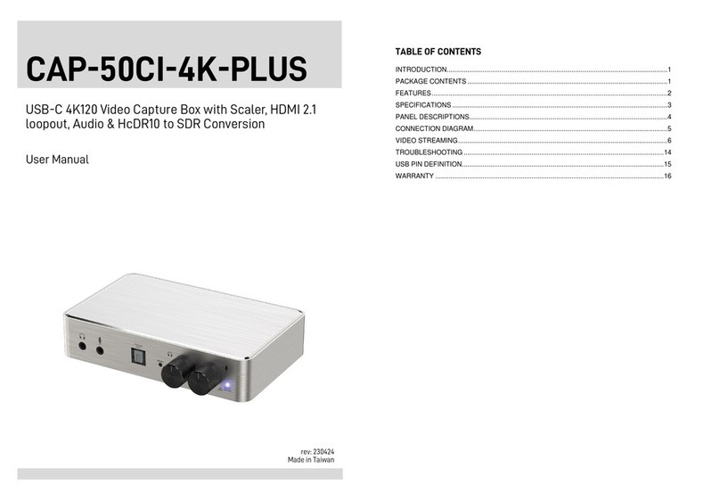 GoMax Electronics CAP-50CI-4K-PLUS user manual
