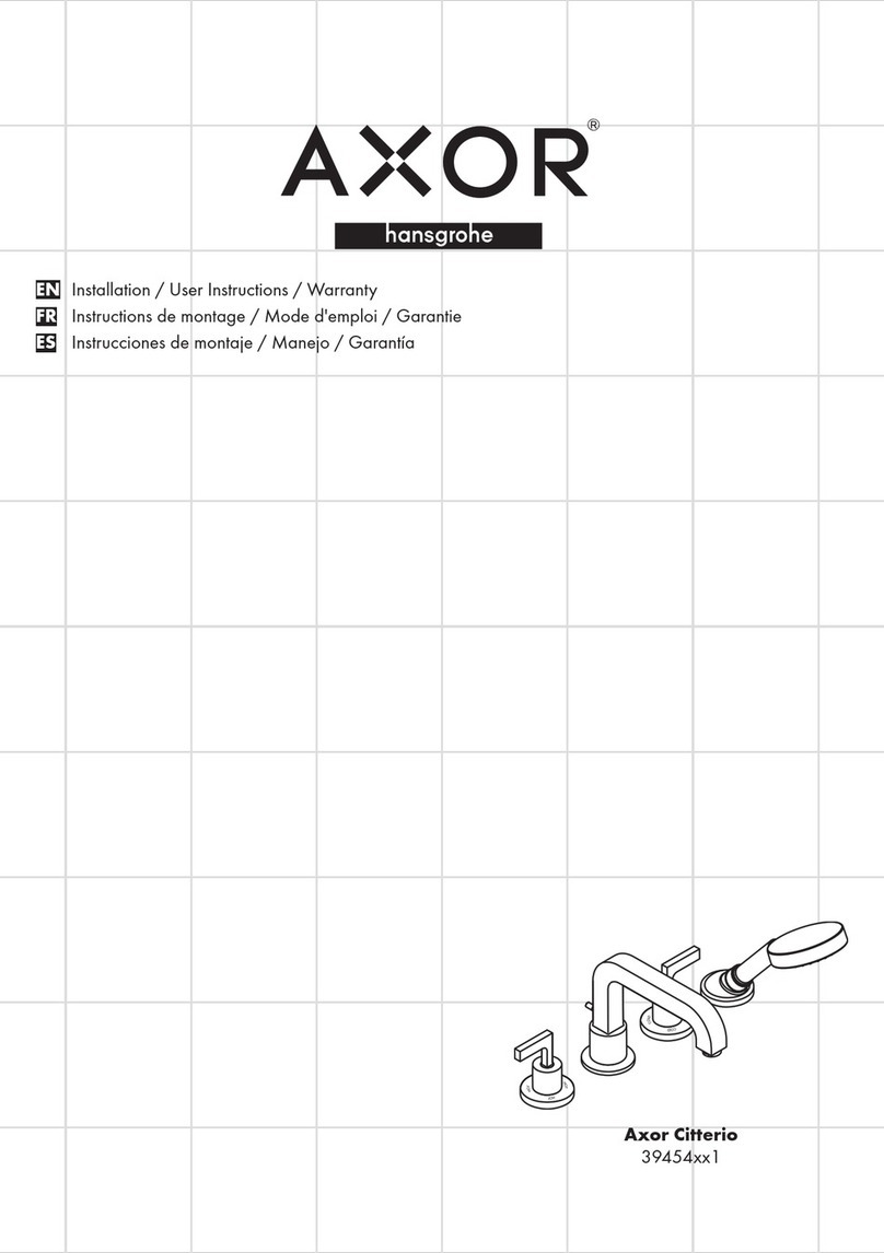 Hans Grohe Axor Citterio 39454821 Instruction Manual Hans Grohe Axor Citterio 39454821 Instruction Manual