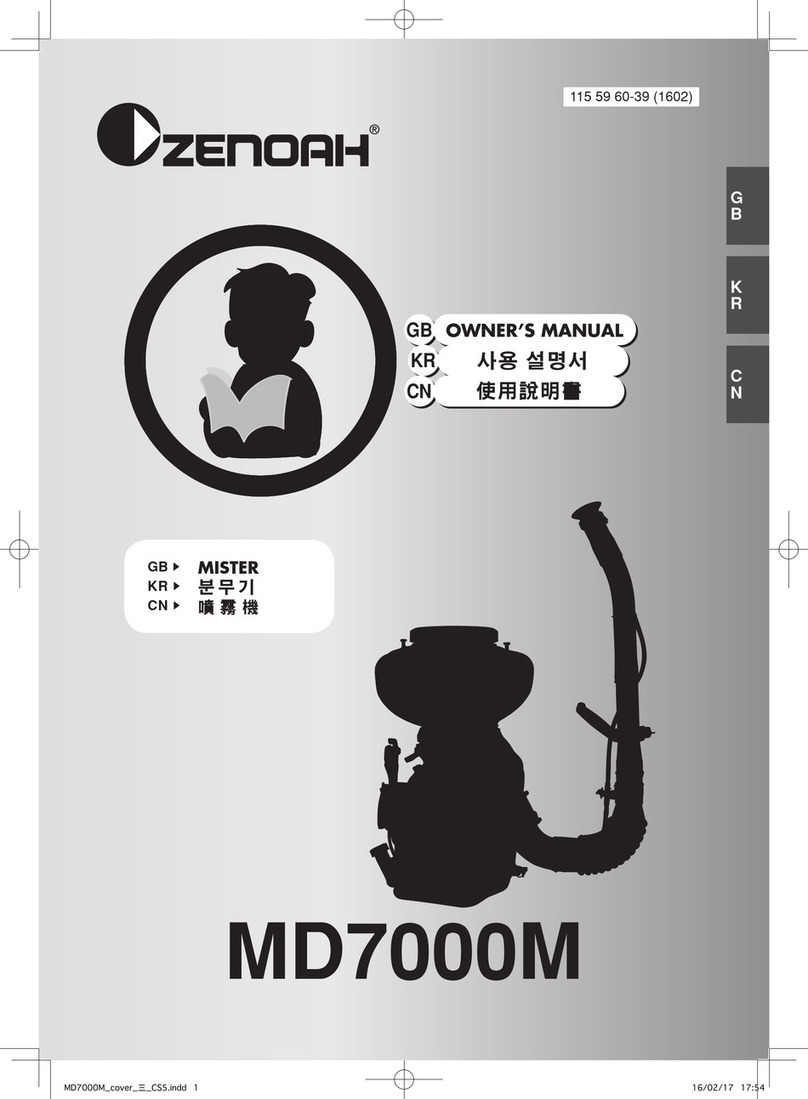 Zenoah MISTER MD7000M User manual