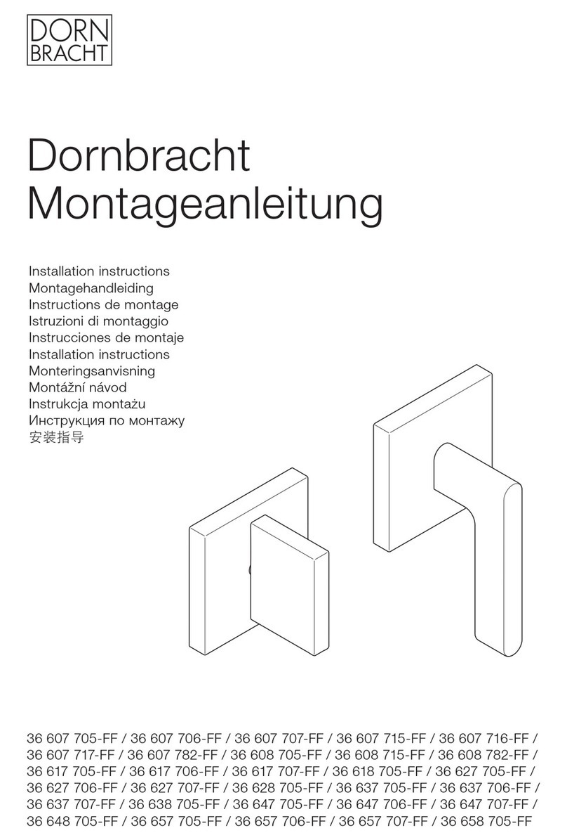 Dornbracht 36 607 705-FF installation instructions