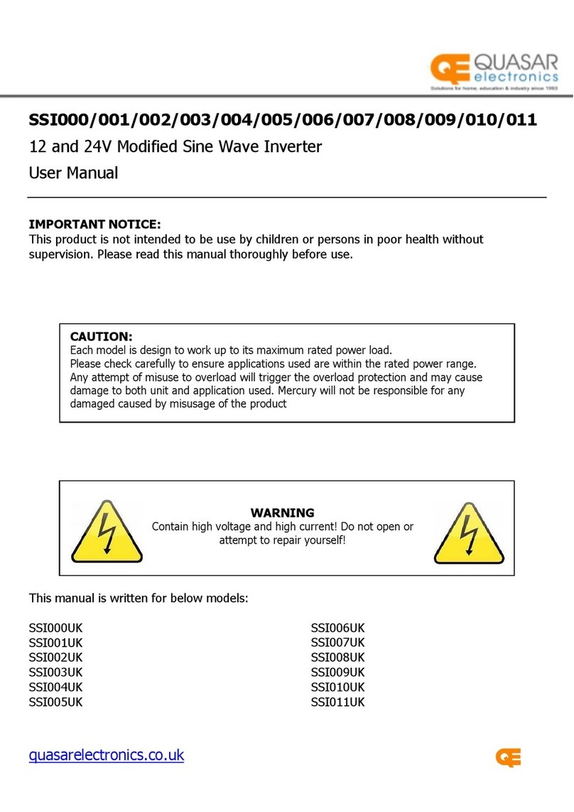 Quasar SSI000 user manual