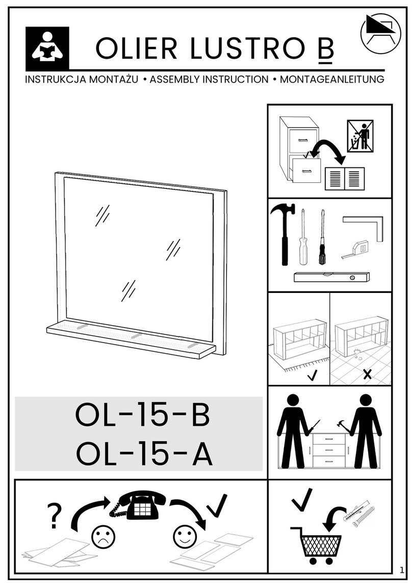 GIB MEBLE OLIER LUSTRO B User manual