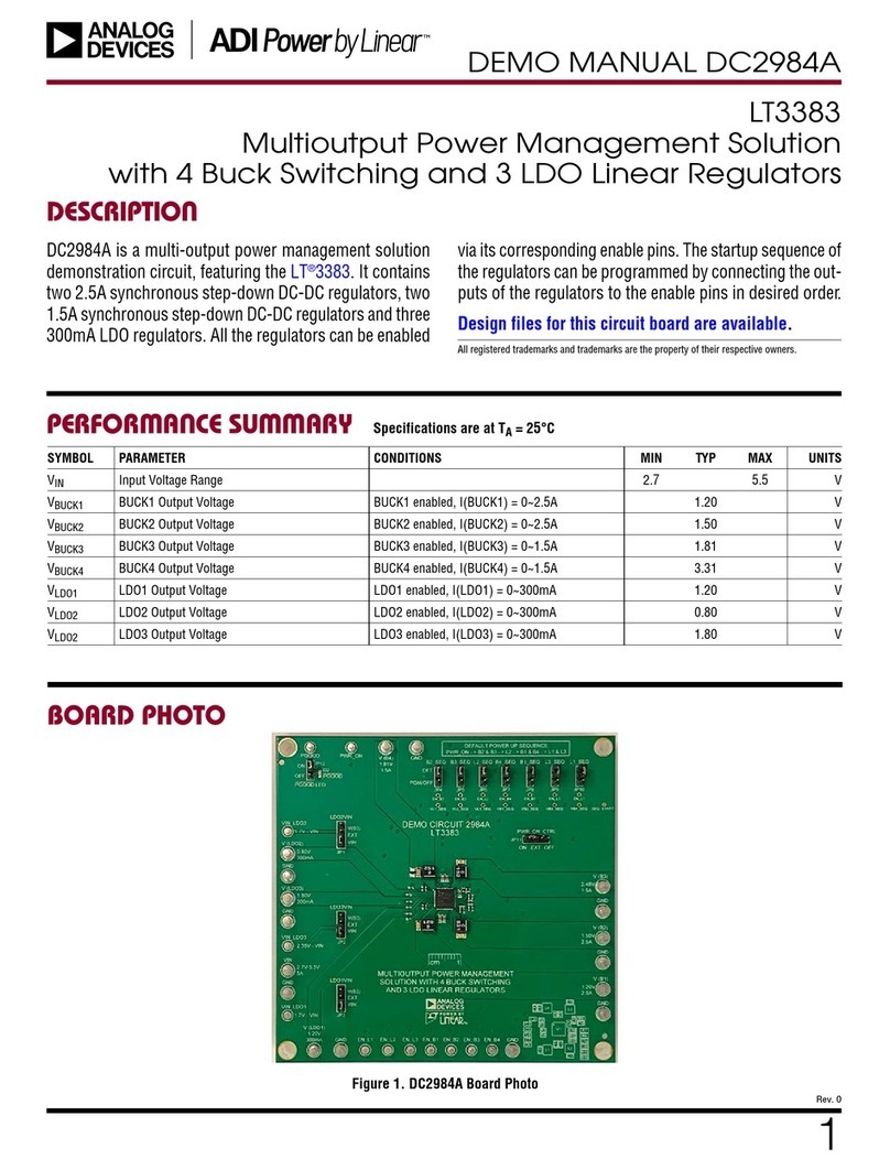 Linear Analog Devices DC2984A User manual