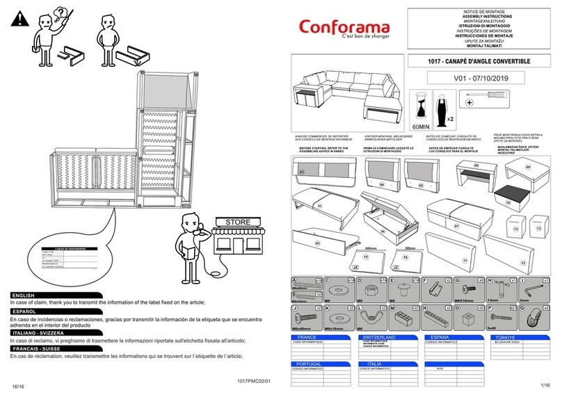 CONFORAMA 1017 User manual