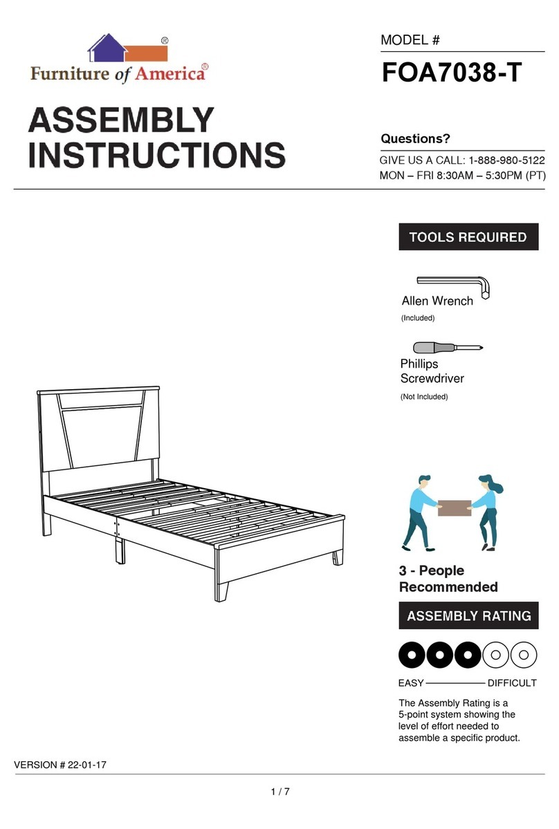 Furniture of America FOA7038-T Assembly instructions Furniture of America FOA7038-T Assembly instructions